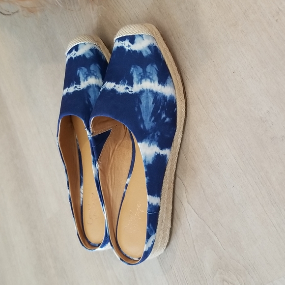 NWOT Crown Vintage - LONARI ESPADRILLE WEDGE MULE - Picture 6 of 11